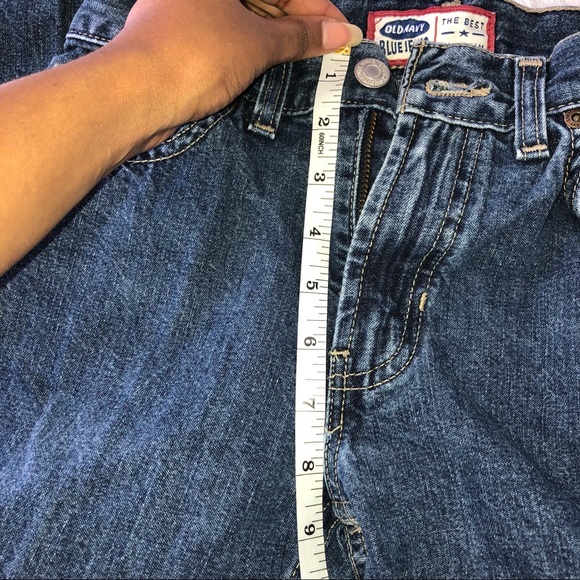 VTG old navy straight leg more like flare jeans . - Picture 6 of 8